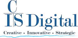 C.I.S. Digital logo emphasizing creative, innovative, and strategic integrated marketing solutions brands.