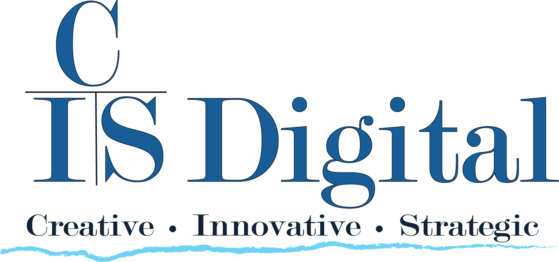 C.I.S. Digital logo emphasizing creative, innovative, and strategic integrated marketing solutions brands.