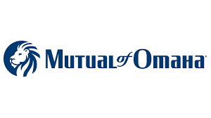 Mutual of Omaha logo featuring a lion, symbolizing strength and reliability. Everflow is used for the brand's affiliate tracking. 